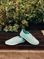 Детски тенис обувки тюркоазени от текстилен материал Milis