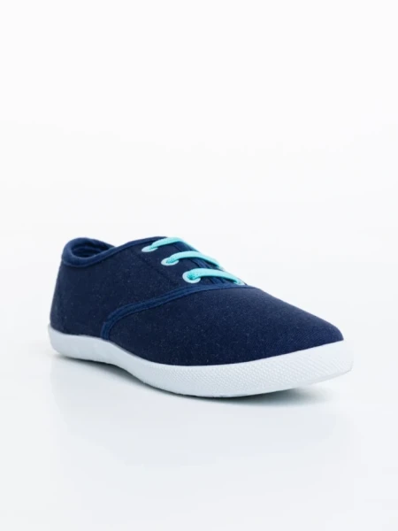 Детски тенис обувки сини от текстилен материал Milis