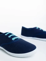 Детски тенис обувки сини от текстилен материал Milis