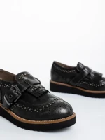 Детски обувки сиви от екологична кожа Delix