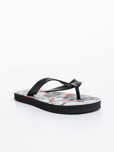 Детски пантофи черни със червено от синтетичен материал Star Wars