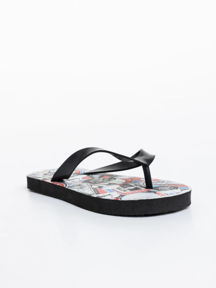 Детски пантофи черни със червено от синтетичен материал Star Wars