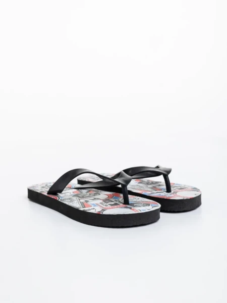 Детски пантофи черни със червено от синтетичен материал Star Wars