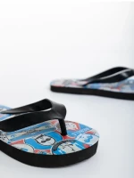 Детски пантофи черни със синьо от синтетичен материал Star Wars