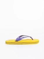 Детски пантофи жълти с лилаво от синтетичен материал Epsi