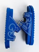 Дамски чехли сини от екологична кожа Eiko