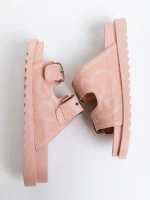 Дамски чехли розови от екологична кожа Eiko