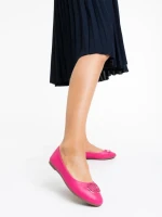 Дамски балерини циклама от екологична кожа Francoise