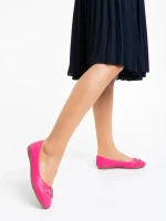 Дамски балерини циклама от екологична кожа Francoise