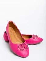 Дамски балерини циклама от екологична кожа Francoise