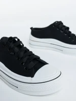 Дамски кецове  черни  от текстилен материал  Eleanor