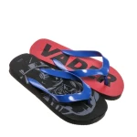 Детски чехли черни с червено и синю от  синтетичен материал Star Wars