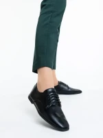 Ежедневни дамски обувки черни от екологична кожа Lailah