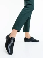 Ежедневни дамски обувки черни от екологична кожа Lailah