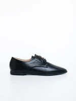 Ежедневни дамски обувки черни от екологична кожа Lailah