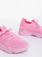 Дамски спортни обувки тъмно розови от текстилен материал Jaylah