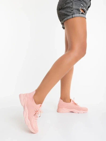 Дамски спортни обувки розови от текстилен материал Jaylah
