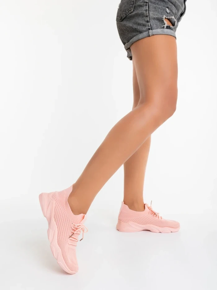 Дамски спортни обувки розови от текстилен материал Jaylah