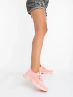 Дамски спортни обувки розови от текстилен материал Jaylah