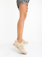 Дамски спортни обувки бежови от текстилен материал Lizbeth