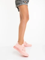 Дамски спортни обувки розови от текстилен материал Nathaly