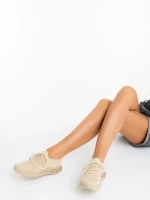 Дамски спортни обувки бежови от текстилен материал Kaylie