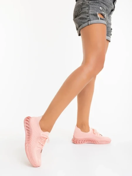 Дамски спортни обувки розови от текстилен материал Kaylie