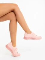 Дамски спортни обувки розови от текстилен материал Kaylie