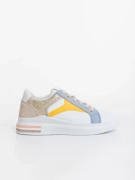 Дамски спортни обувки сини от екологична кожа Sunray