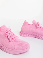 Дамски спортни обувки циклама от текстилен материал Nathaly