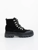 Дамски спортни обувки  черни от текстилен материал Jenima