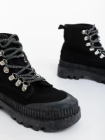 Дамски спортни обувки  черни от текстилен материал Jenima