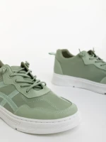 Мъжки спортни обувки зелени от текстилен материал Benicio