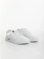 Мъжки спортни обувки бели от екологична кожа  Ermanno