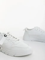 Мъжки спортни обувки бели от екологична кожа  Ermanno