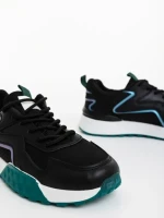 Мъжки спортни обувки черни от екологична кожа Fiorino