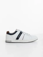 Мъжки спортни обувки бели от екологична кожа Gared