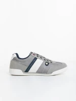 Мъжки спортни обувки сиви от екологична кожа Soteris