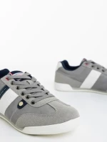 Мъжки спортни обувки сиви от екологична кожа Soteris