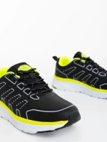 Мъжки спортни обувки черни от екологична кожа Rafferty