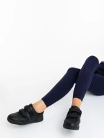 Дамски спортни обувки черни от екологична кожа Evire