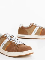 Мъжки спортни обувки кафяви от текстилен материали Dimitri