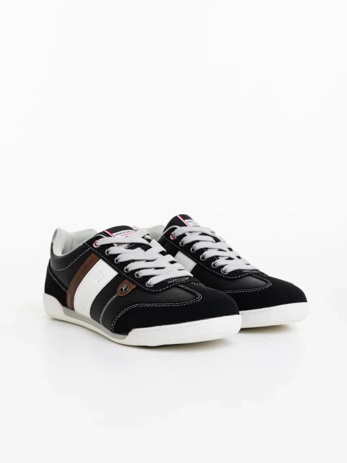 Мъжки спортни обувки черни от екологична кожа Soteris