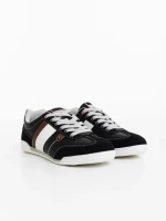 Мъжки спортни обувки черни от екологична кожа Soteris