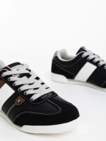 Мъжки спортни обувки черни от екологична кожа Soteris