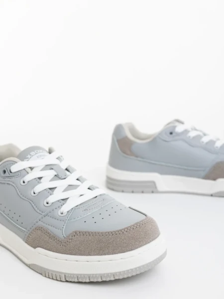 Мъжки спортни обувки сиви от екологична кожа Graydon