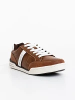 Мъжки спортни обувки кафяви от екологична кожа Lenard