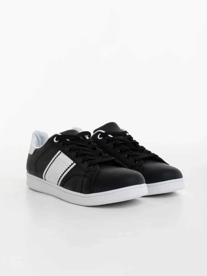 Мъжки спортни обувки черни от екологична кожа Jelka