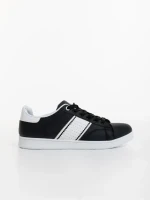 Мъжки спортни обувки черни от екологична кожа Jelka