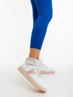 Дамски спортни обувки розови от екологична кожа Jocelin